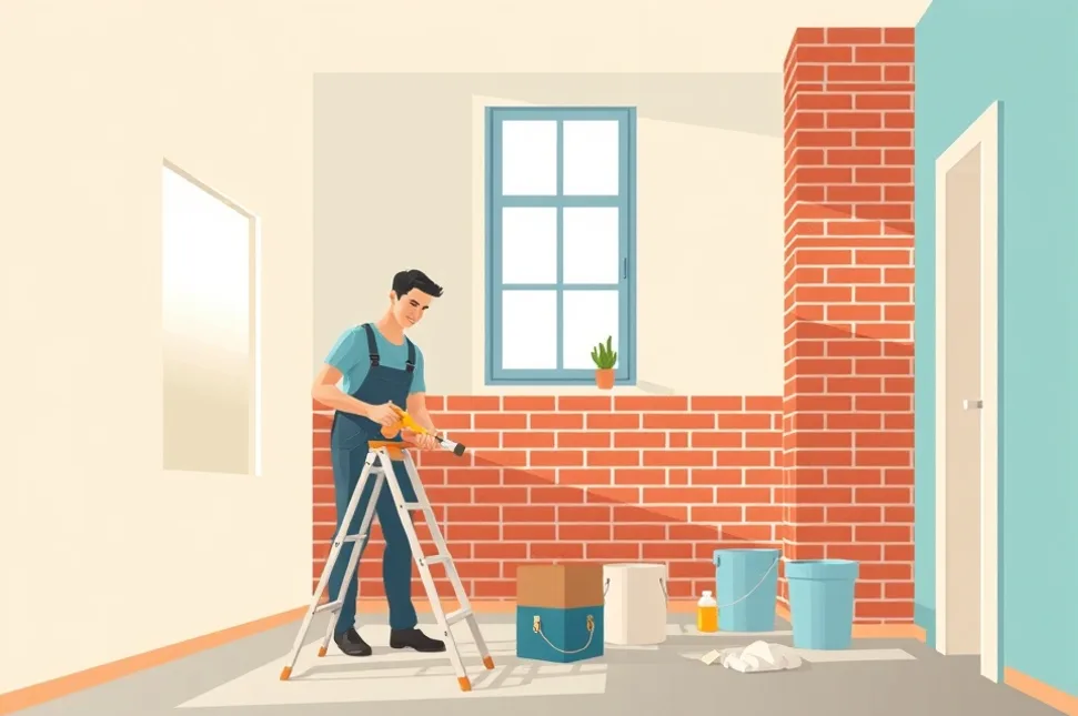 Intérieur rénové après travaux de peinture à Rambouillet